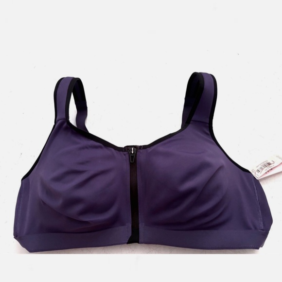 Victorias Secret Knockout Front Close Purple Underwire Sport Sports Bra